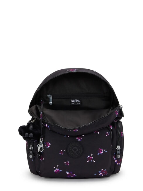 CITY ZIP S Sac &agrave; dos multipoches fleur de nuit - Sacs pour Femme