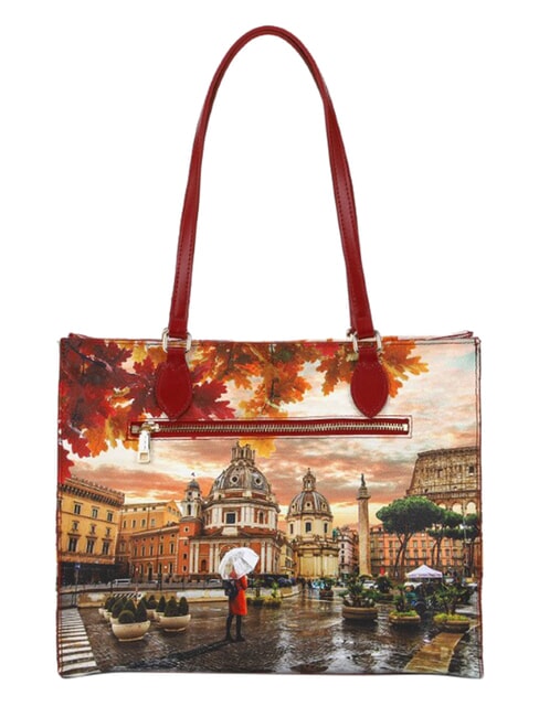 YESBAG Sac cabas, sac bandouli&egrave;re Rome sous la pluie - Sacs pour Femme
