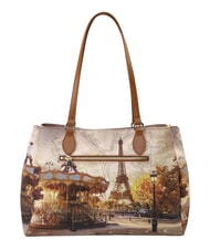 YNOT YESBAG Sac bandouli&egrave;re M Paris dr&ocirc;le - Sacs pour Femme - 2