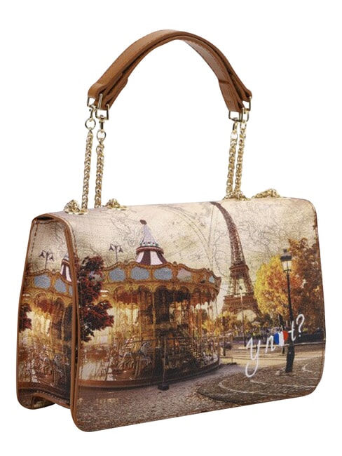 YESBAG sac bandouli&egrave;re Paris dr&ocirc;le - Sacs pour Femme
