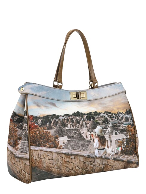 YESBAG Sac bandouli&egrave;re XL trulli romantique - Sacs pour Femme