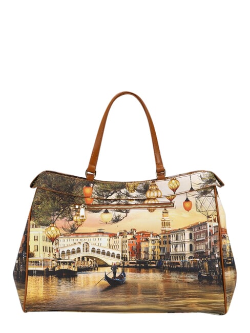 YESBAG Sac bandouli&egrave;re XL Venise de No&euml;l - Sacs pour Femme