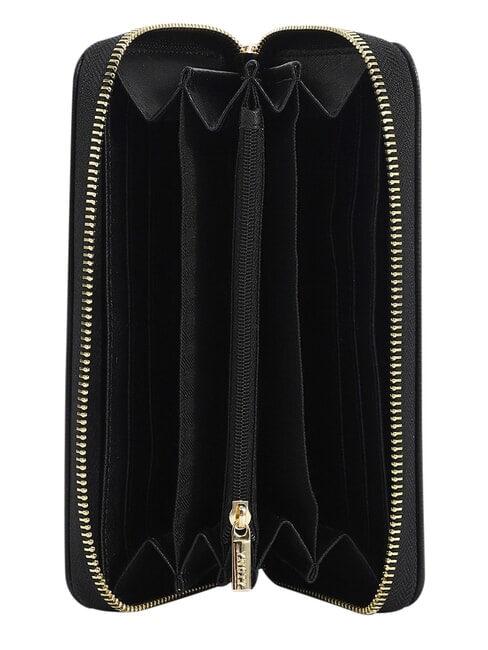 LOVERS Grand portefeuille zipp&eacute; NOIR - Portefeuilles Femme