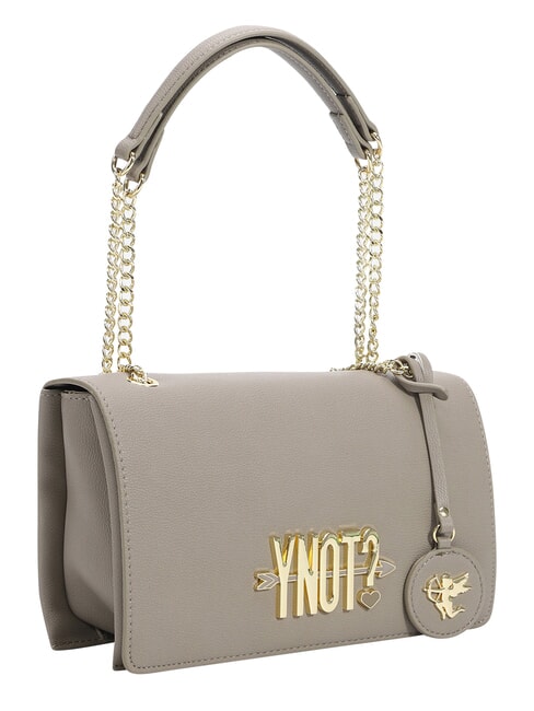 LOVERS Sac bandouli&egrave;re &agrave; rabat taupe - Sacs pour Femme