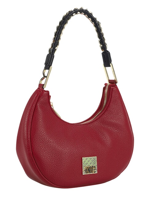 RACHEL Sac bandouli&egrave;re &agrave; cha&icirc;ne cerise - Sacs pour Femme