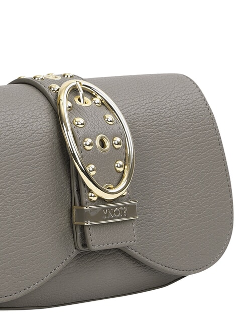 ROCKER Sac bandouli&egrave;re avec boucle et clous taupe - Sacs pour Femme