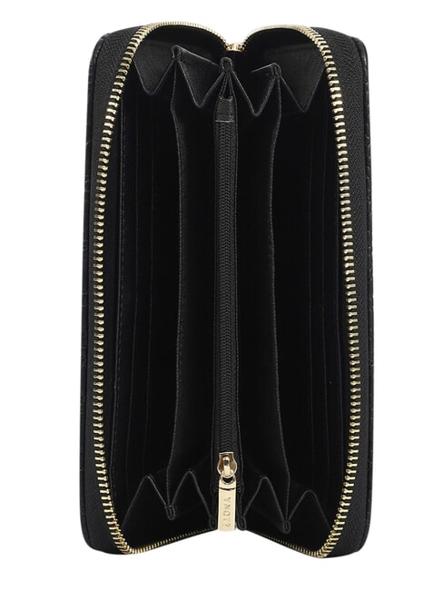 STYLE Grand portefeuille zipp&eacute; NOIR - Portefeuilles Femme