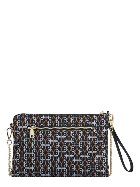 AUDREY Sac &agrave; main avec bandouli&egrave;re cha&icirc;ne NOIR - Sacs pour Femme