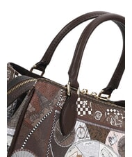 YNOT FASHIONOPOLY Sac &agrave; main chocolat - Sacs pour Femme - 3