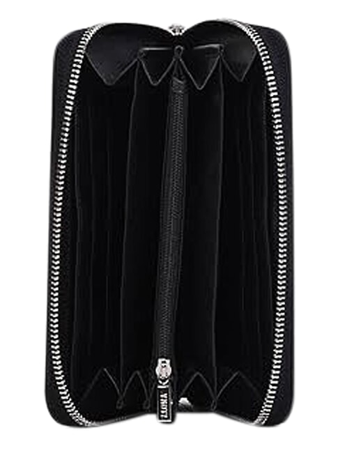 CINDY Grand portefeuille zipp&eacute; NOIR - Portefeuilles Femme