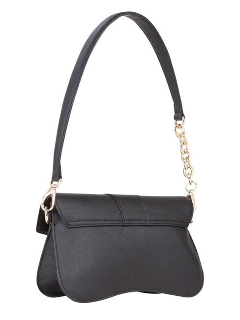 UNIKA Petit sac bandouli&egrave;re &agrave; rabat noir - Sacs pour Femme