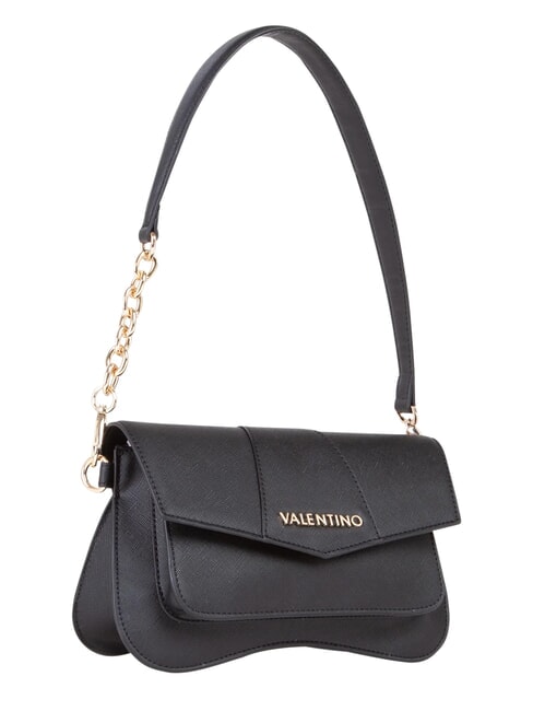 UNIKA Petit sac bandouli&egrave;re &agrave; rabat noir - Sacs pour Femme