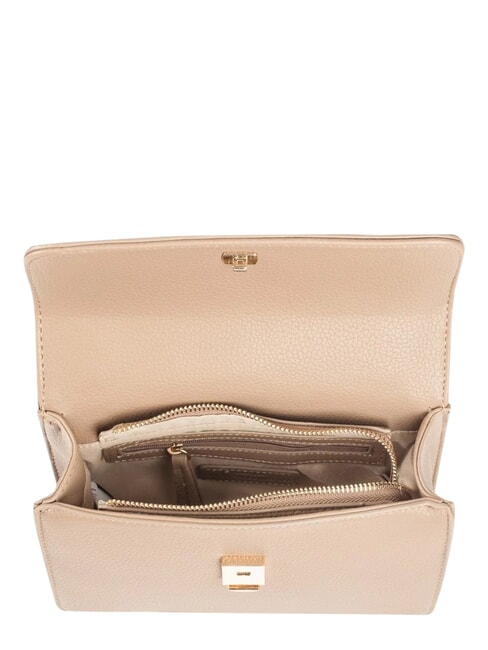 SPECIAL MARTU Sac bandouli&egrave;re &agrave; rabat taupe - Sacs pour Femme