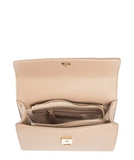 MARIO VALENTINO SPECIAL MARTU Sac bandouli&egrave;re &agrave; rabat taupe - Sacs pour Femme - 4