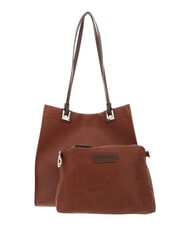 MARIO VALENTINO POST RE Sac shopping avec pochette cuir/marron fonc&eacute; - Sacs pour Femme - 3