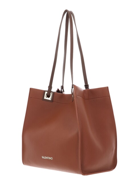 POST RE Sac shopping avec pochette cuir/marron fonc&eacute; - Sacs pour Femme