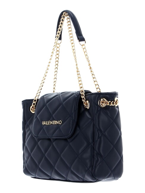 OCARINA Sac matelass&eacute; avec anses en cha&icirc;ne bleu - Sacs pour Femme