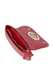 MARIO VALENTINO MOSES Sac bandouli&egrave;re &agrave; rabat rouge fonc&eacute; - Sacs pour Femme - 4