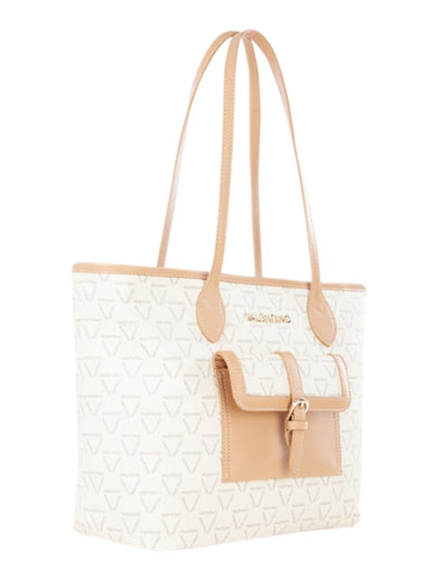 LIUTO Sac de courses avec poche &eacute;cru/multicolore - Sacs pour Femme