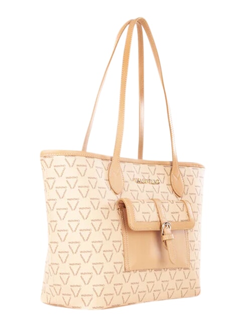 LIUTO Sac de courses avec poche beige/multicolore - Sacs pour Femme