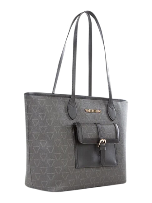 LIUTO Sac de courses avec poche noir/multicolore - Sacs pour Femme