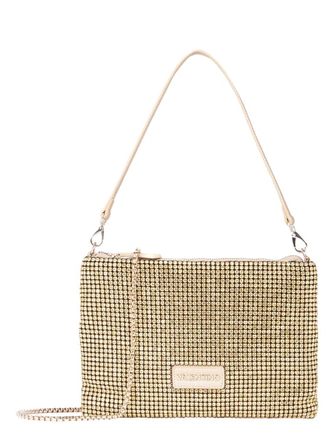 NABILAH Pochette avec strass et bandouli&egrave;re or - Sacs pour Femme