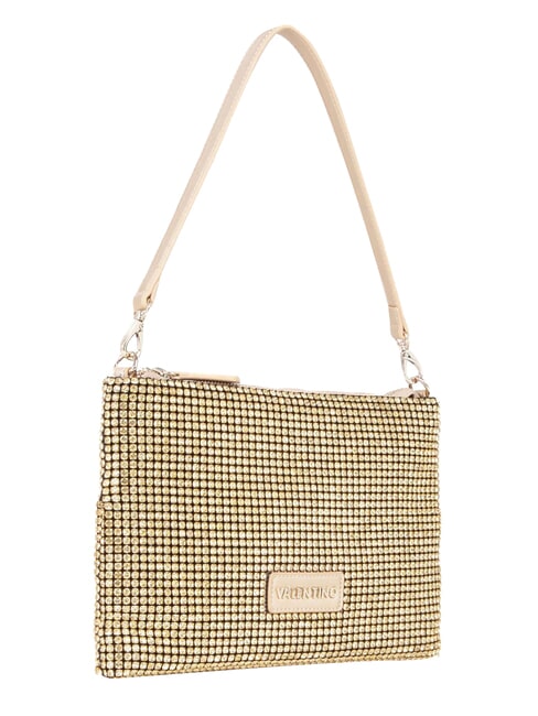 NABILAH Pochette avec strass et bandouli&egrave;re or - Sacs pour Femme