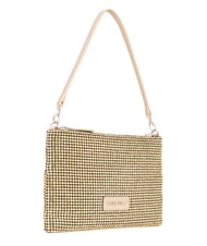 MARIO VALENTINO NABILAH Pochette avec strass et bandouli&egrave;re or - Sacs pour Femme - 4