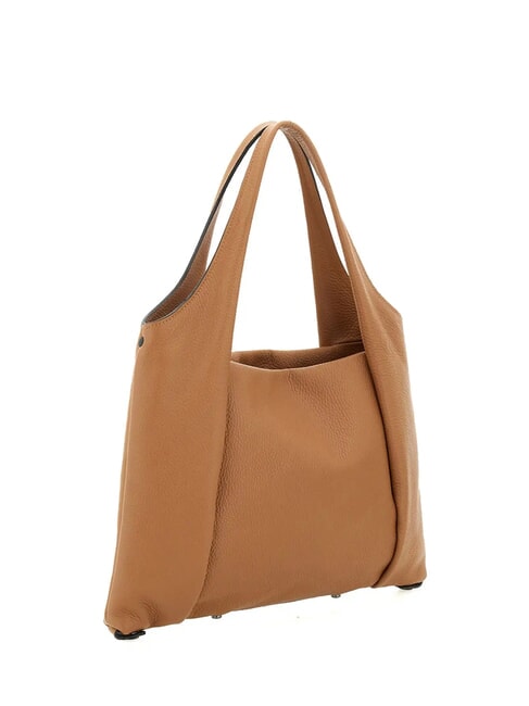 ZEYNEP Sac bandouli&egrave;re plat, taille moyenne chamois - Sacs pour Femme