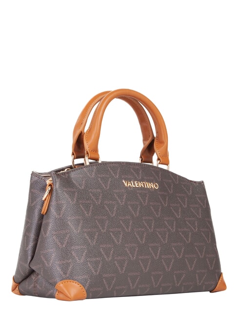 LADY RE Sac &agrave; main avec bandouli&egrave;re marron fonc&eacute;/cuir - Sacs pour Femme