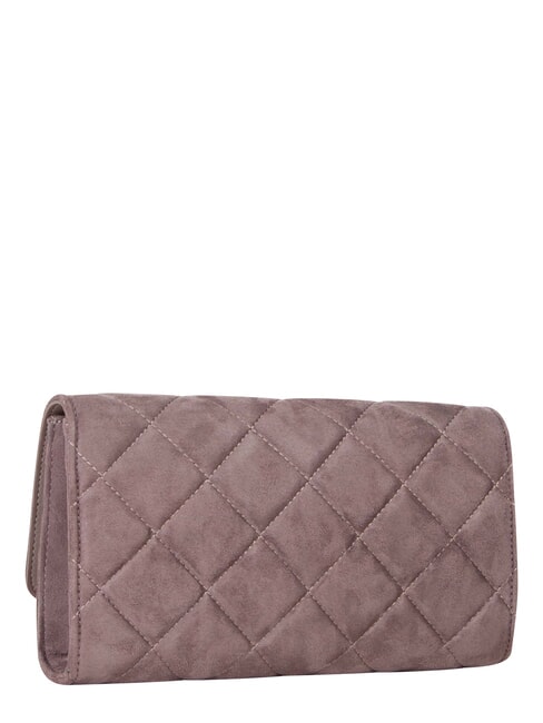 CHARLOTTE Pochette avec bandouli&egrave;re cha&icirc;ne taupe - Sacs pour Femme