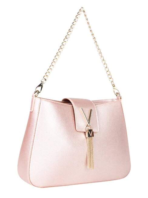 DIVINA Sac convertible matelass&eacute; rose m&eacute;tallique - Sacs pour Femme