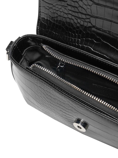 CONSCIOUS RE Sac bandouli&egrave;re &agrave; rabat noir - Sacs pour Femme