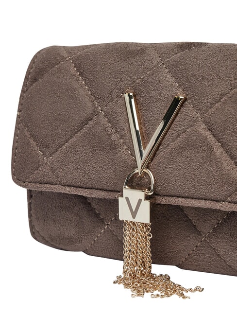 CHARLOTTE Mini sac bandouli&egrave;re &agrave; rabat taupe - Sacs pour Femme