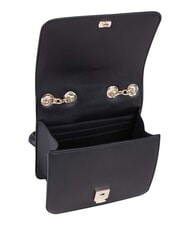 MARIO VALENTINO BRASS Mini sac bandouli&egrave;re &agrave; rabat noir - Sacs pour Femme - 4