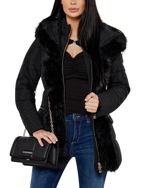 BRASS Sac bandouli&egrave;re &agrave; rabat noir - Sacs pour Femme