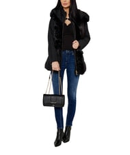 MARIO VALENTINO BRASS Sac bandouli&egrave;re &agrave; rabat noir - Sacs pour Femme - 5