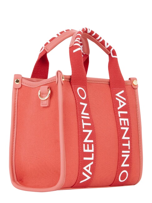 CANDLE Petit sac &agrave; main en toile corail - Sacs pour Femme