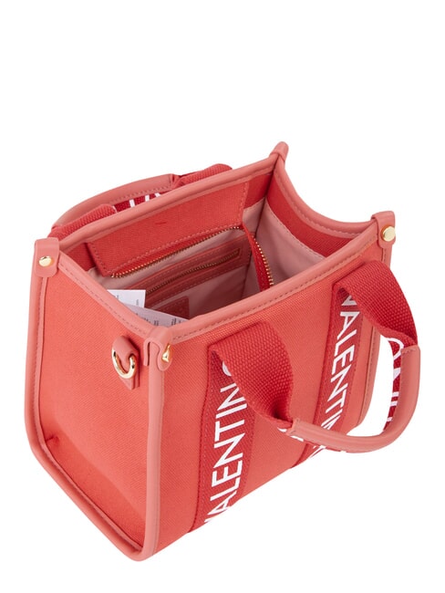 CANDLE Petit sac &agrave; main en toile corail - Sacs pour Femme
