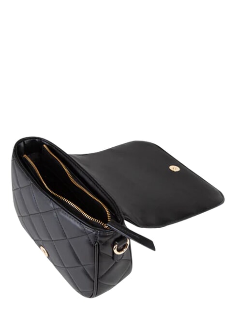 ADA Mini sac bandouli&egrave;re &agrave; rabat noir - Sacs pour Femme