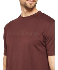 JOHN RICHMOND SOULOKU T-shirt avec logo en relief chocolat amer - T-shirt - 3