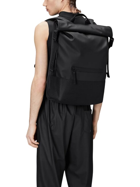 TRAIL ROLLTOP Sac &agrave; dos pour ordinateur portable 13" noir - Sacs &agrave; dos pour l'&Eacute;cole & les Loisirs