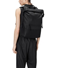 RAINS TRAIL ROLLTOP Sac &agrave; dos pour ordinateur portable 13" noir - Sacs &agrave; dos pour l'&Eacute;cole & les Loisirs - 4
