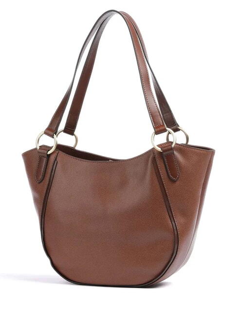 DOMITILLA  Sac bandouli&egrave;re en cuir MARRON - Sacs pour Femme