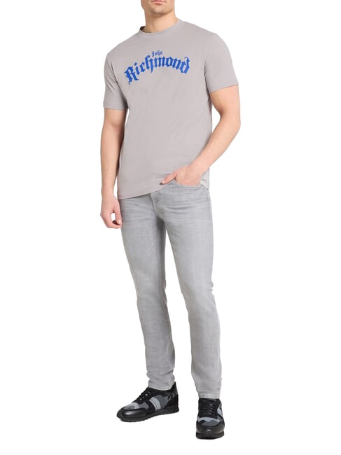 PALGI T-shirt &agrave; manches courtes cercle gris - T-shirt
