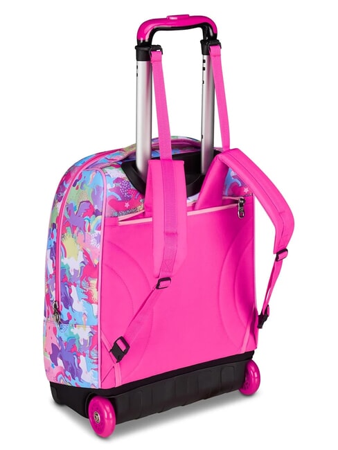 CUCCIOLI Sac &agrave; dos trolley &agrave; 2 roues, fixe fuxiafluo - Sacs &agrave; dos &agrave; roulettes