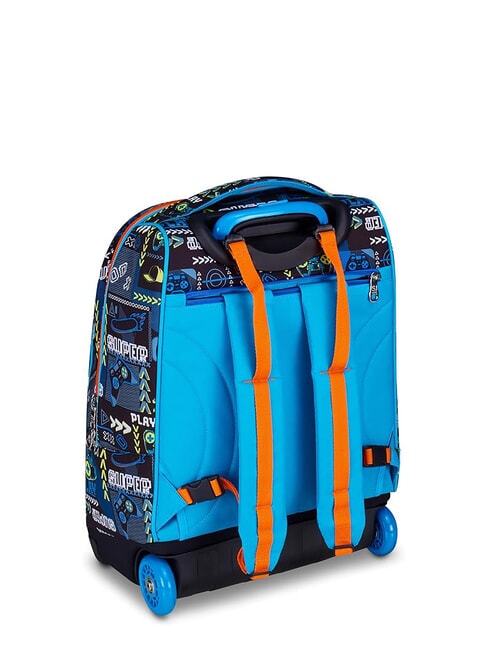 FACCE DA SJ Sac &agrave; dos &agrave; roulettes ROUGE VIF - Sacs &agrave; dos &agrave; roulettes