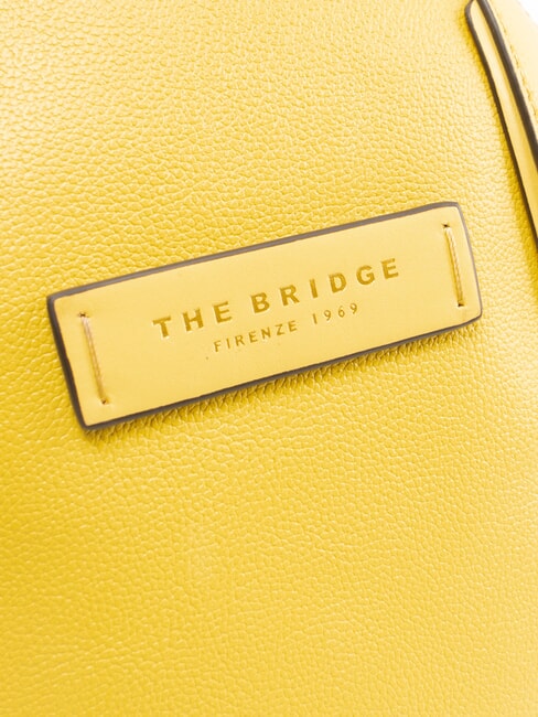 DOMITILLA Sac &agrave; dos en cuir jaune tournesol / or abb - Sacs pour Femme