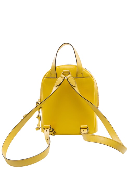 DOMITILLA Sac &agrave; dos en cuir jaune tournesol / or abb - Sacs pour Femme
