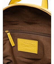THE BRIDGE DOMITILLA Sac &agrave; dos en cuir jaune tournesol / or abb - Sacs pour Femme - 5